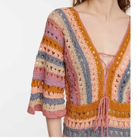 ANNA KOSTUROVA
Farrah Striped Crochet Maxi Dress - Multicoloured NWOT - Picture 2 of 5